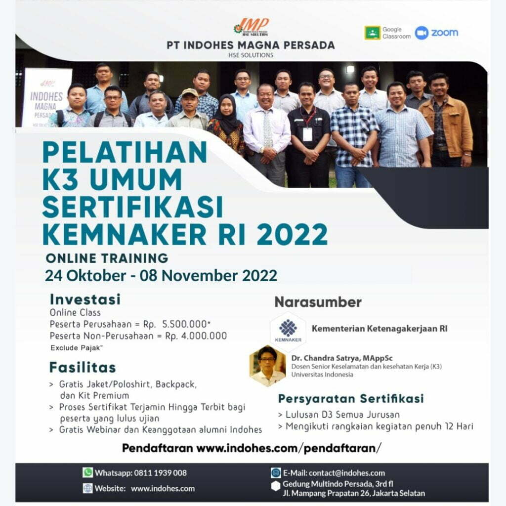 ahli K3 Umum oktober 2022