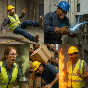 Jenis-jenis kecelakaan kerja umum yang bisa terjadi jika keselamatan diabaikan