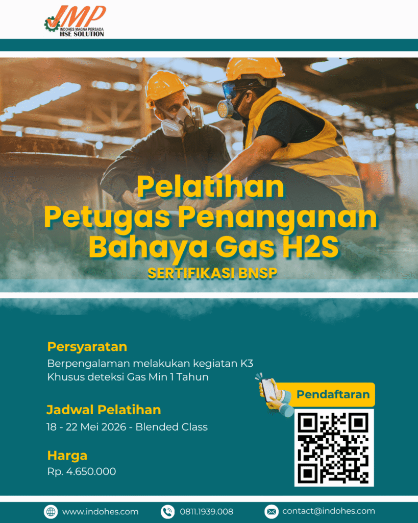 Petugas Penanganan Bahaya Gas H2S