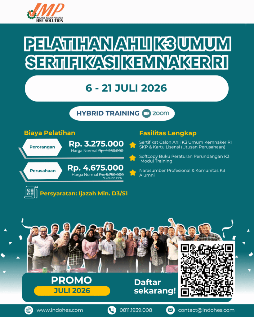 Pelatihan Ahli K3 Umum Kemnaker RI Juli 2026 Hybrid