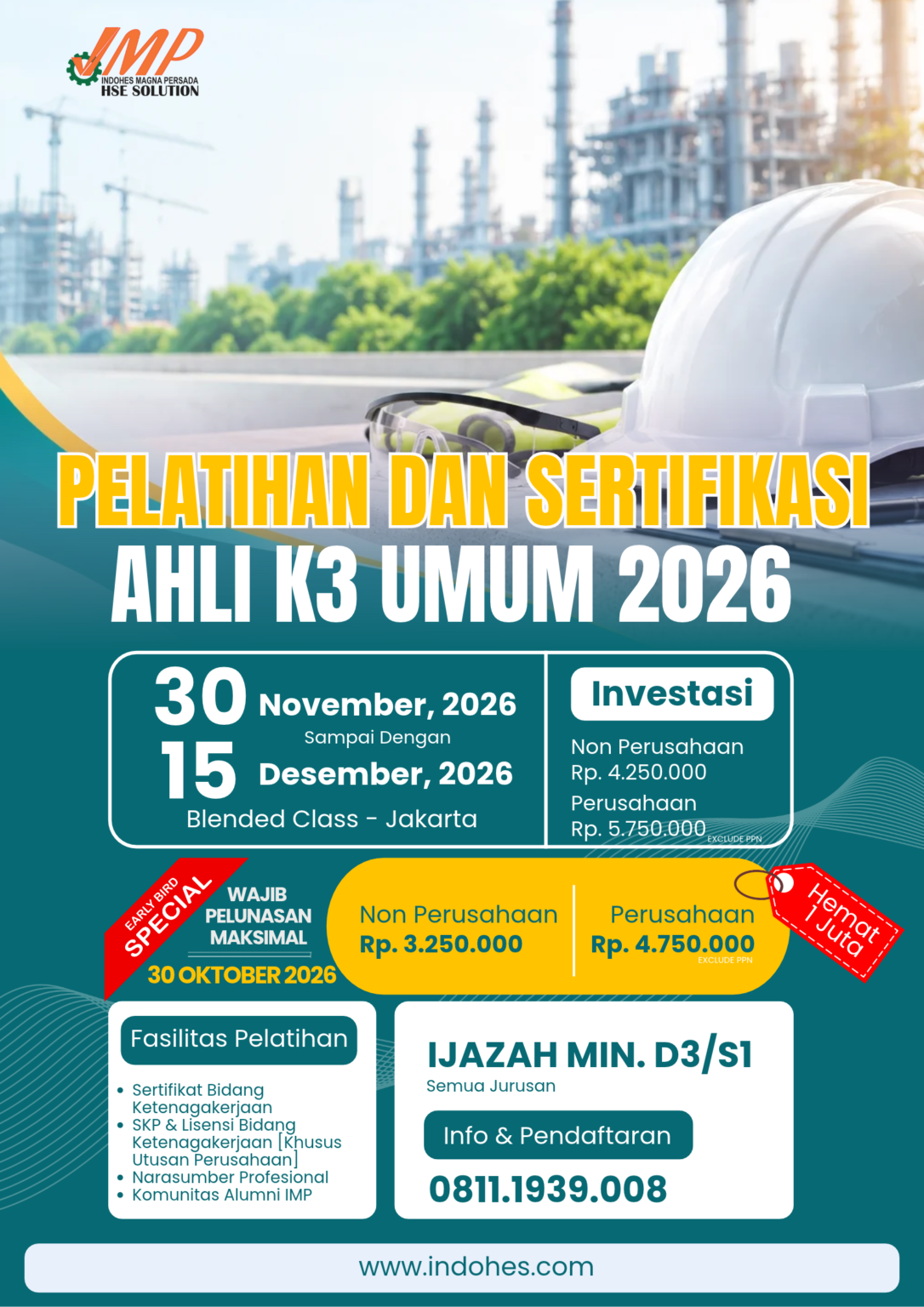 Ahli K3 Umum Desember 2026